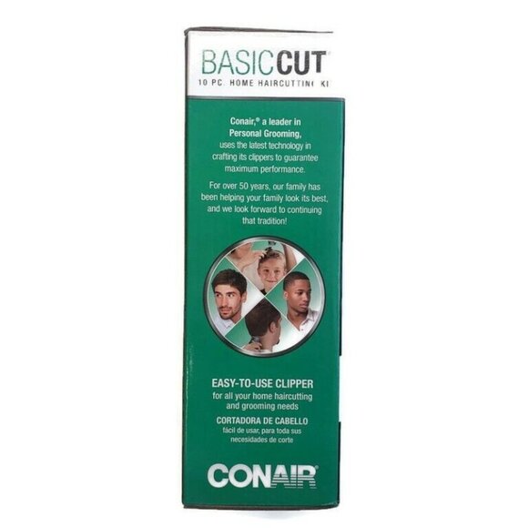 CONAIR Basic Cut Home Hair Cutting Kit 10 Piece Set Barber Kit Easy To Use - Picture 4 of 4